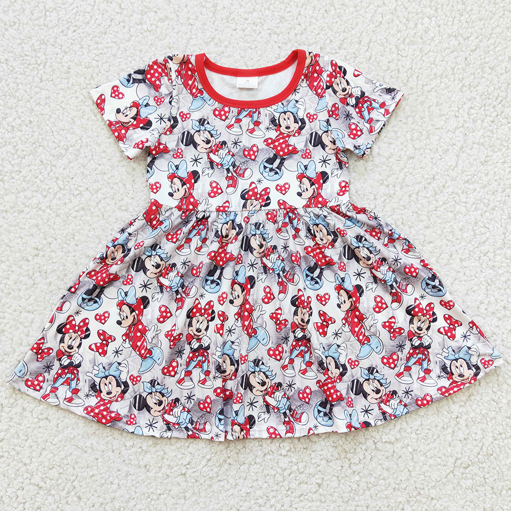 Boutique Girls Dress Short Sleeve Baby Girls Dress GSD0181