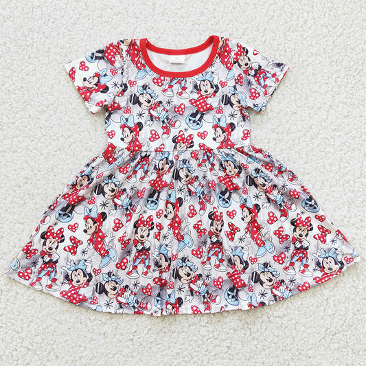 Boutique Girls Dress Short Sleeve Baby Girls Dress GSD0181