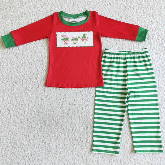 Boutique Girls Clothing Long Sleeve Ruffler Pants Outfits GLP0057