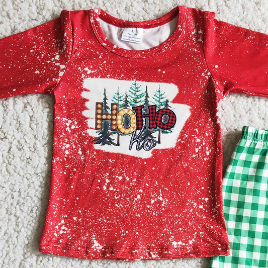 Baby Girl Clothes Christmas Bell Bottom Outfit Long Sleeve Girls Clothing Set Wholesale 6 C10-9 10.22