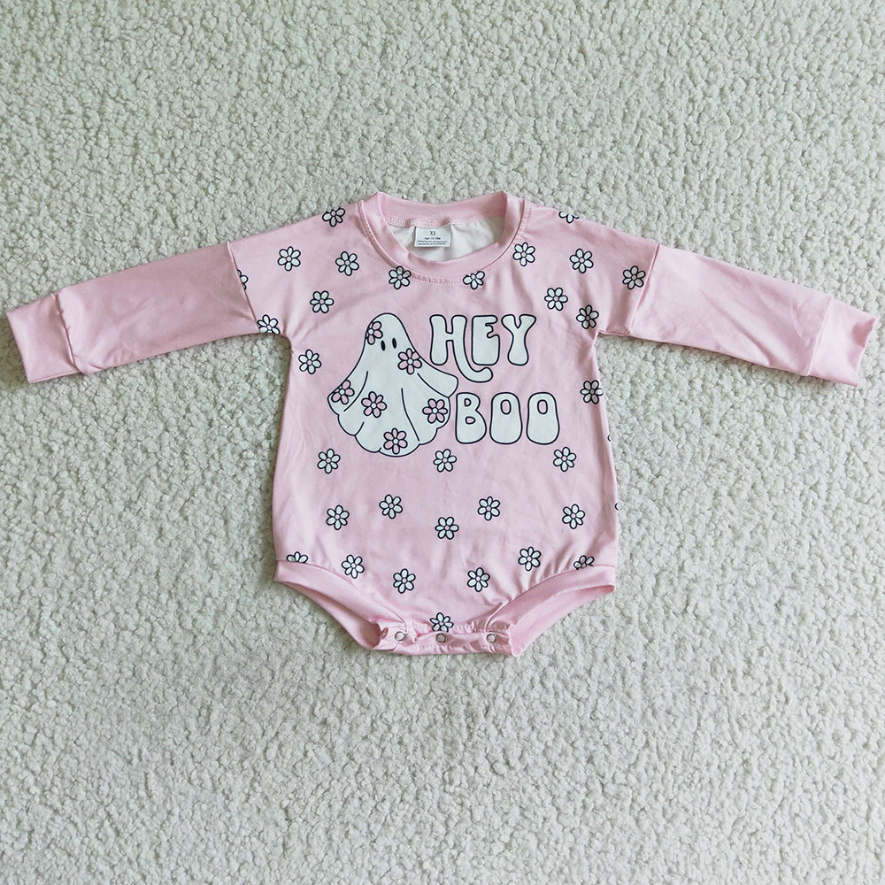 Cute Halloween Girls Romper Ghost Printed LR0054