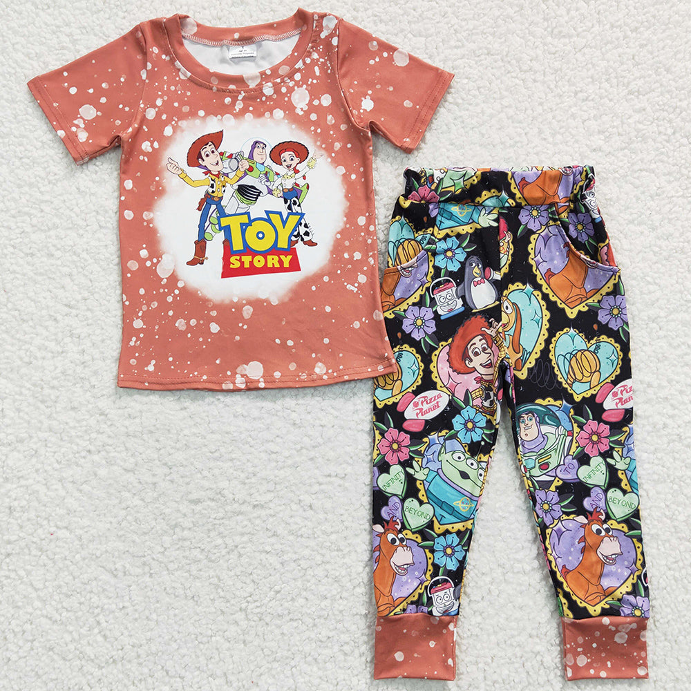 Boutique Baby Boys Clothes Short Sleeve Pants Set GSPO0469