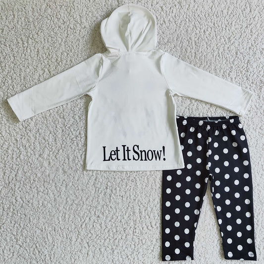 Girls Clothes Hooded Outfits Snowman Cute Baby Girls Clothing GLP0293