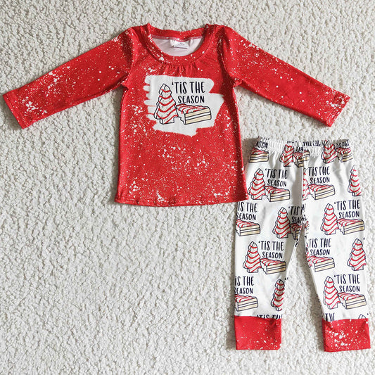 Boutique Girls Clothes Boys Outfits Christmas Kids Sibling Clothing Set BLP0090