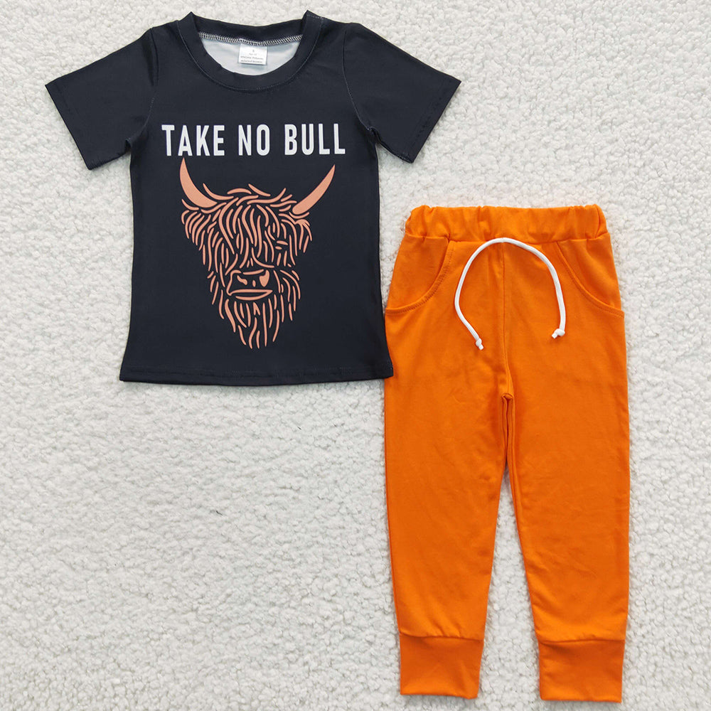 Baby Boys Clothes Take No Bull Western Style Outfits Kids Clothing Sets BSPO0099 6.10