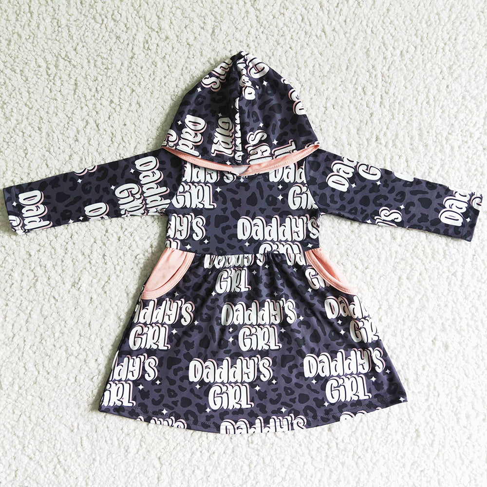 New Fashion Baby Girl Dress Hoodie Dresses Daddys Girls Boutique Kids Clothes Girls Dresses GLD0002