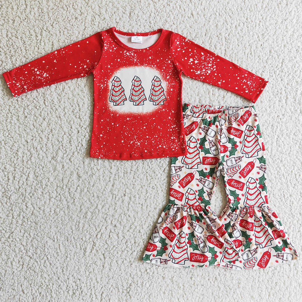 Christmas Toddler Girls Clothes Boutique Baby Kids Set GLP0272