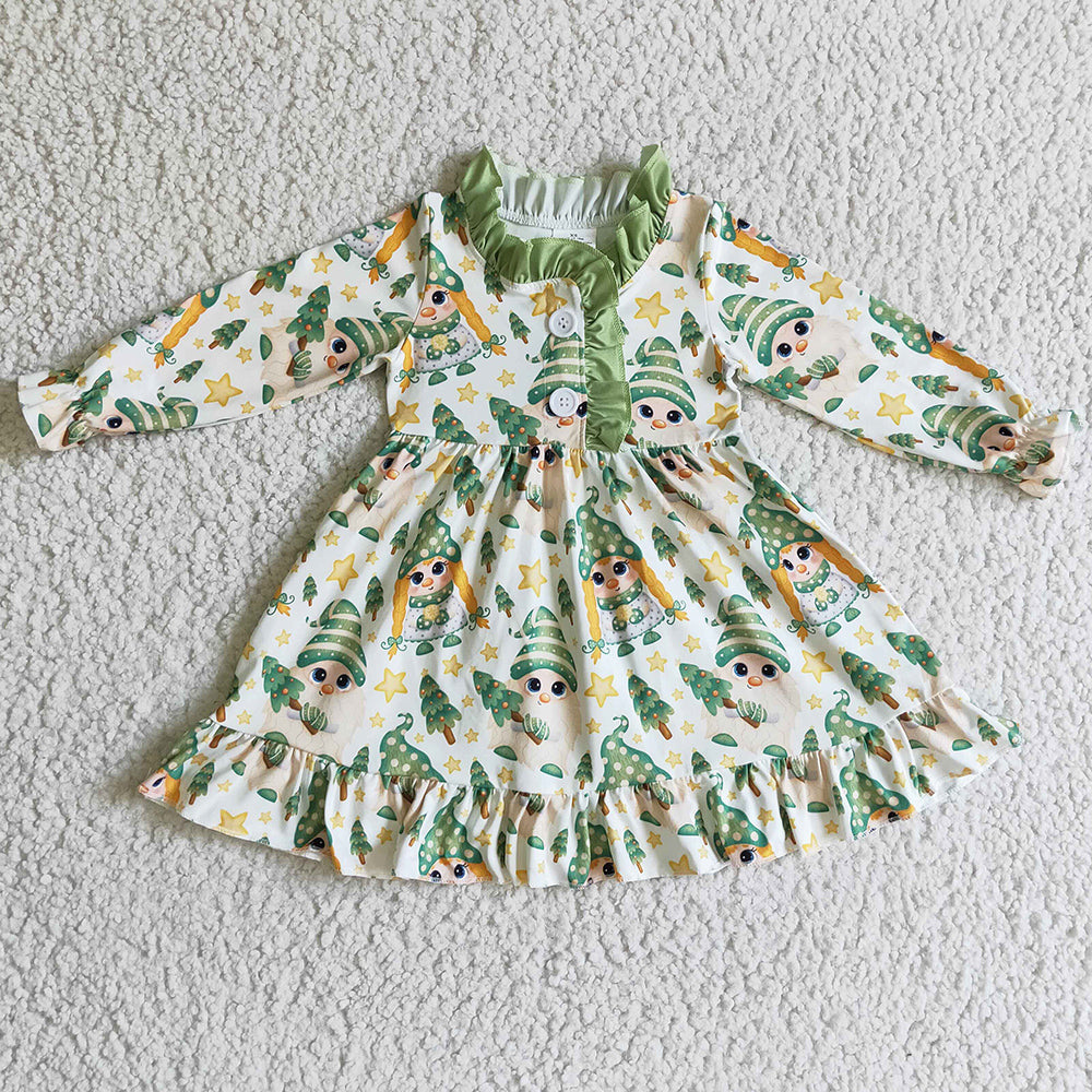 New Design Baby Girls Dress Cute Set GLD0130