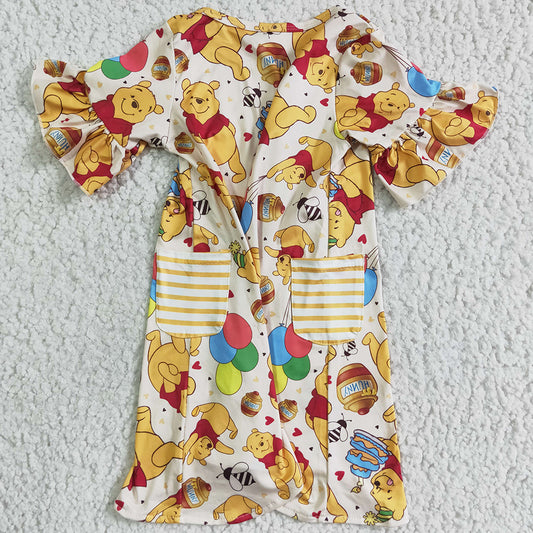 Boutique Baby Girls Dress Short Sleeve Summer Kids Dress GSD0114