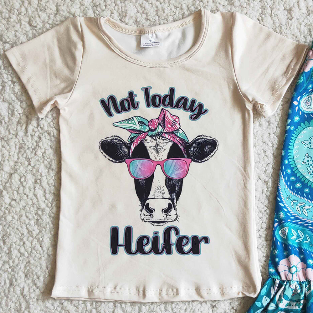 RTS Baby Girl Clothes Short Sleeve Kid Clothes Girls Bell Pants Sets Boutique Girls Clothing E4-19