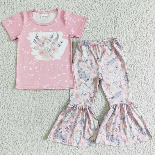 Baby Girl Clothes Set Boutique Kids Clothes Girls Bell Bottom Outfits GSPO0072