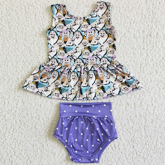 Baby Girl Clothes Bummie Sets Summer Toddler Girls Clothes Bummies Outfits GBO0037
