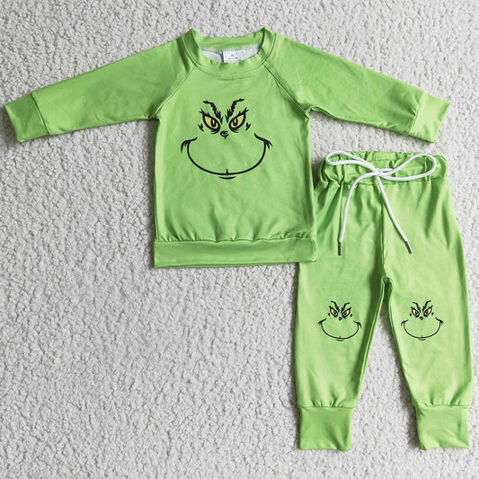Christmas Baby Boys Pajamas Long Sleeve Boys Clothes Sleepwear Set BLP0111