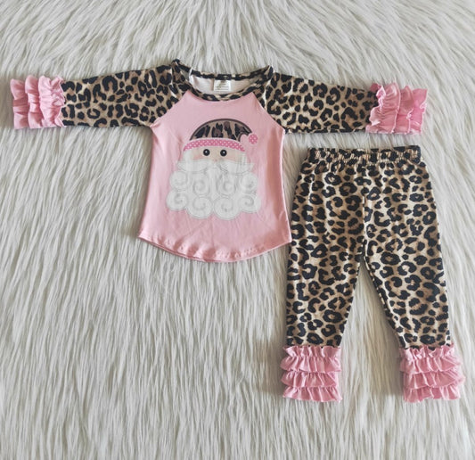 Baby Girls Clothes Santa Claus Pink Girls Christmas Clothing Icing Pant Set Toddler Kids Girls Clothing 6 A22-12 10.22