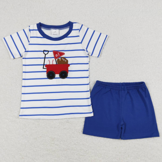 Boutique Baby Boys Clothes Short Sleeve Top Shorts Sets BSSO0540