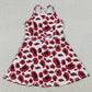 Baby Girls Dress Strap Leopard Arkansas Team Yoga Active Shorts Knee Length Dress GSD3636