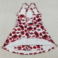 Baby Girls Dress Strap Leopard Arkansas Team Yoga Active Shorts Knee Length Dress GSD3636