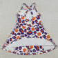 Baby Girls Dress Strap Leopard Pawls Team Yoga Active Shorts Knee Length Dress GSD3687