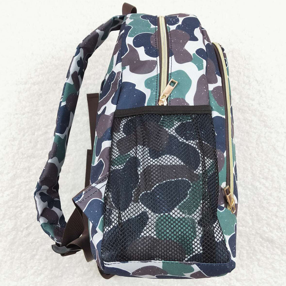 Baby Kids Backpacks Green Camo Print Back Bags Backpacks BA0162