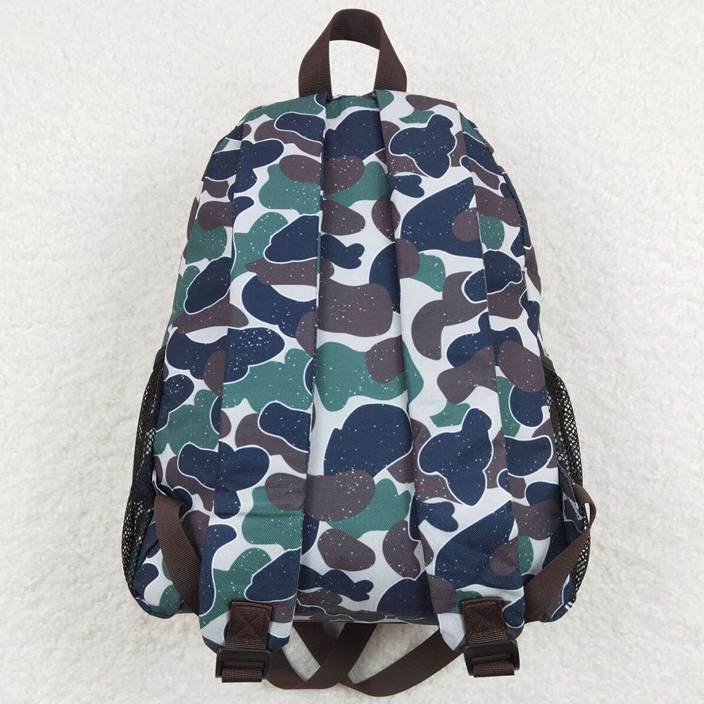 Baby Kids Backpacks Green Camo Print Back Bags Backpacks BA0162