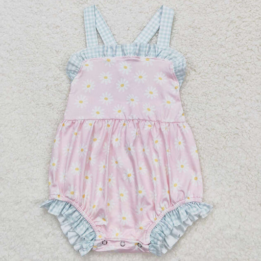 Baby Infant Girls Romper Flower Straps Rompers SR1182