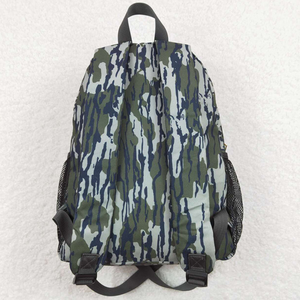 Baby Kids Backpacks Green Camo Tree Branches Print Back Bags Backpacks BA0163