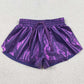 Baby Girls Shorts Purple Leather Ruffle Shorts Bottoms SS0686 12.31