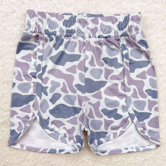 Baby Girls Shorts Grey Camo Summer Shorts Bottoms SS0361