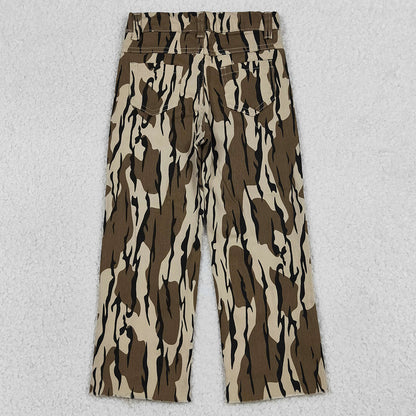 Baby Boys Jeans Southern Olive Camo Tree Branches Denim Pants Jeans P0373