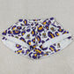 Baby Girls Shorts Purple Leopard LSU Tigers Yoga Active Team Ruffle Shorts Bottom SS0821