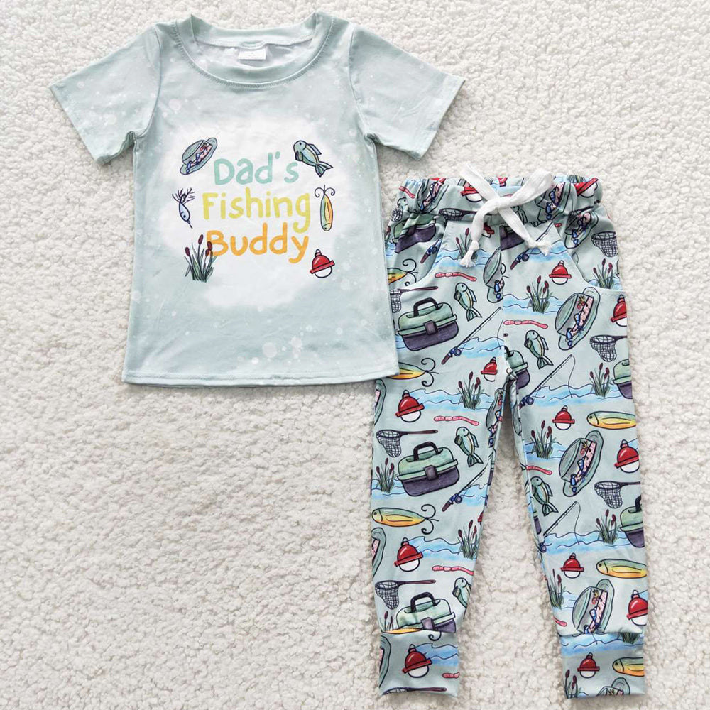 Cute Boys Clothes Fish Print Boutique Outfits BSPO0112