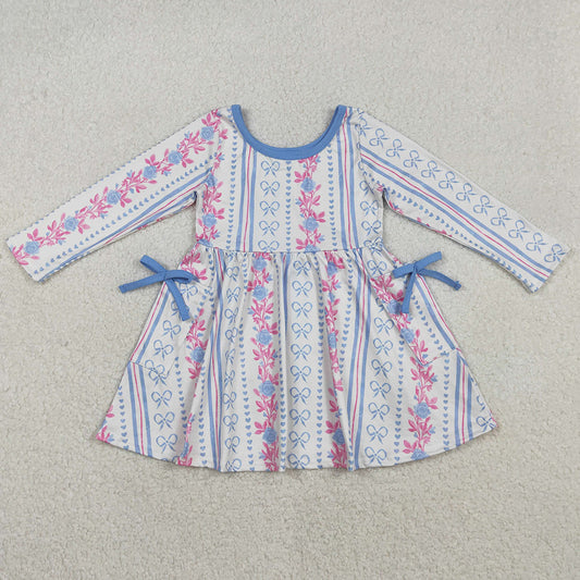 Boutique Baby Girls Dress Long Sleeve Knee Length Dress GLD1427 12.9