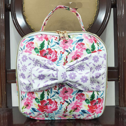 Fashion Baby Kids Girls Flowers Bows Lunch Dinnder Picnic Thermal Bags BA0102