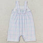 Baby Infant Boys Rompers Mama's Boy Checkered Summer Straps Rompers SR1092