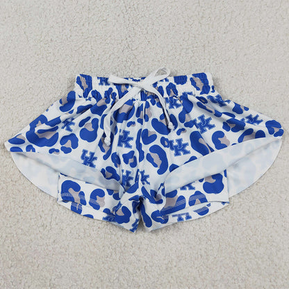 Baby Girls Shorts Blue Leopard UK Yoga Active Team Shorts Bottom SS0812