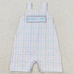 Baby Infant Boys Rompers Mama's Boy Checkered Summer Straps Rompers SR1092