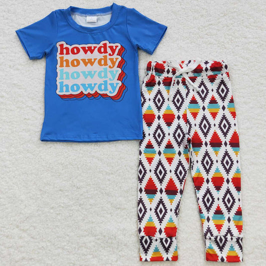 Boutique Baby Boys Clothes Howdy Western Outfits BSPO0137