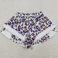 Adult Women Shorts Leopard LSU Tigers Team Yoga Active Butterfly Shorts Bottoms SS0811