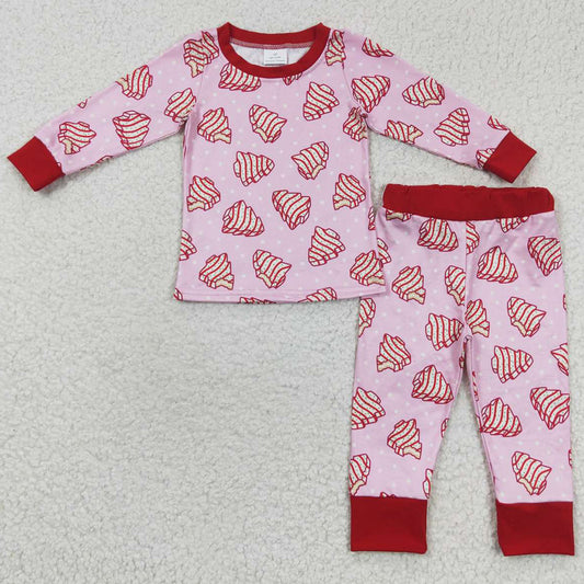 Boutique Baby Girls Pajamas Christmas Kids Sleepwear Sets GLP0453