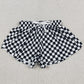 Baby Girls Shorts White Black Checked Yoga Active Butterfly Shorts Bottom SS0865