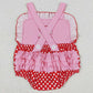 Baby Infant Girls Romper I Love My Mommy Polka Dots Straps Rompers SR0990