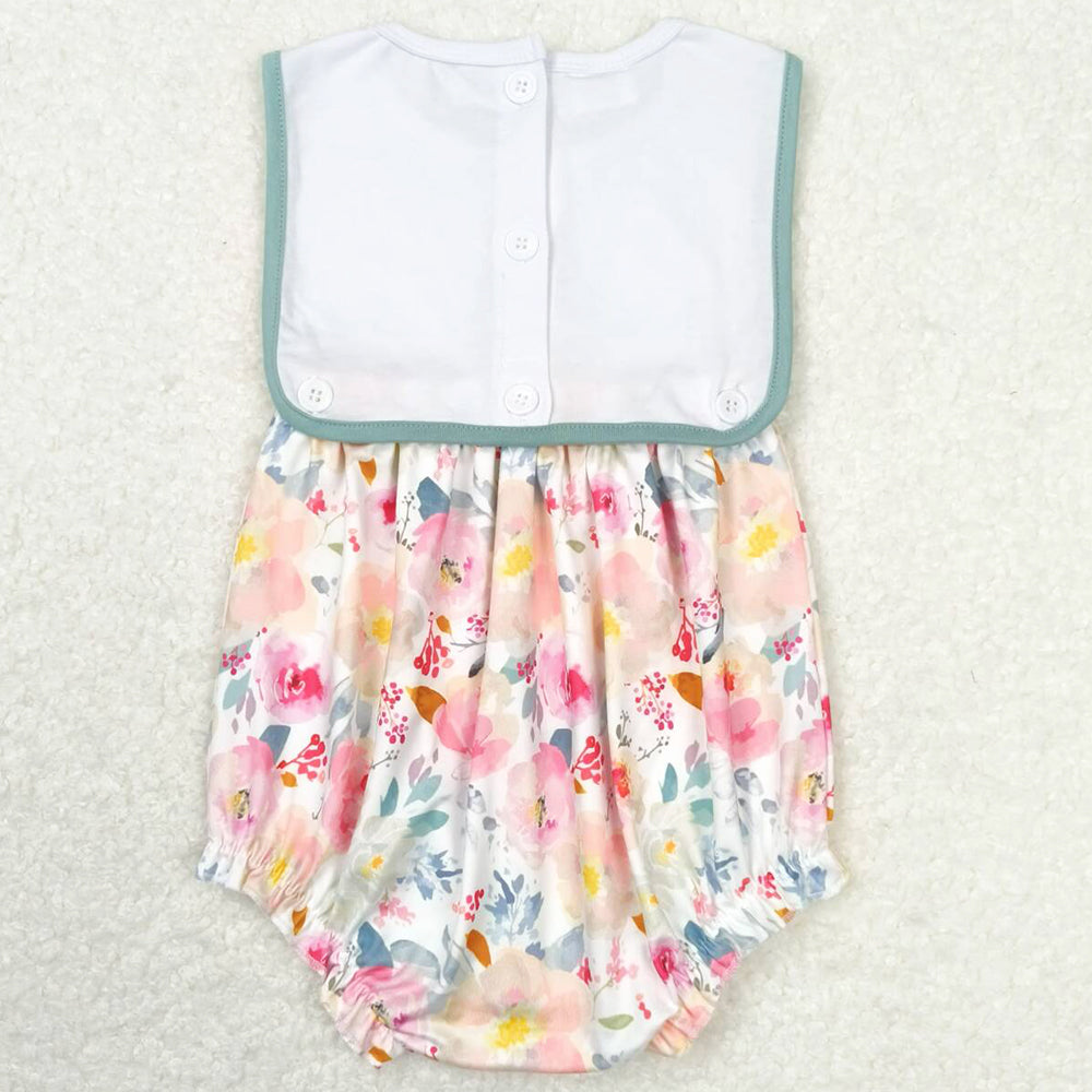 Baby Infant Girls Romper I Love Dad Floral Summer Rompers SR0988