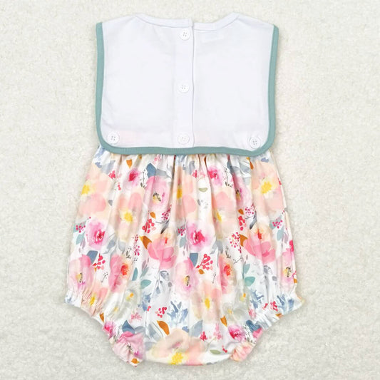 Baby Infant Girls Romper I Love Mom Floral Summer Rompers SR0989