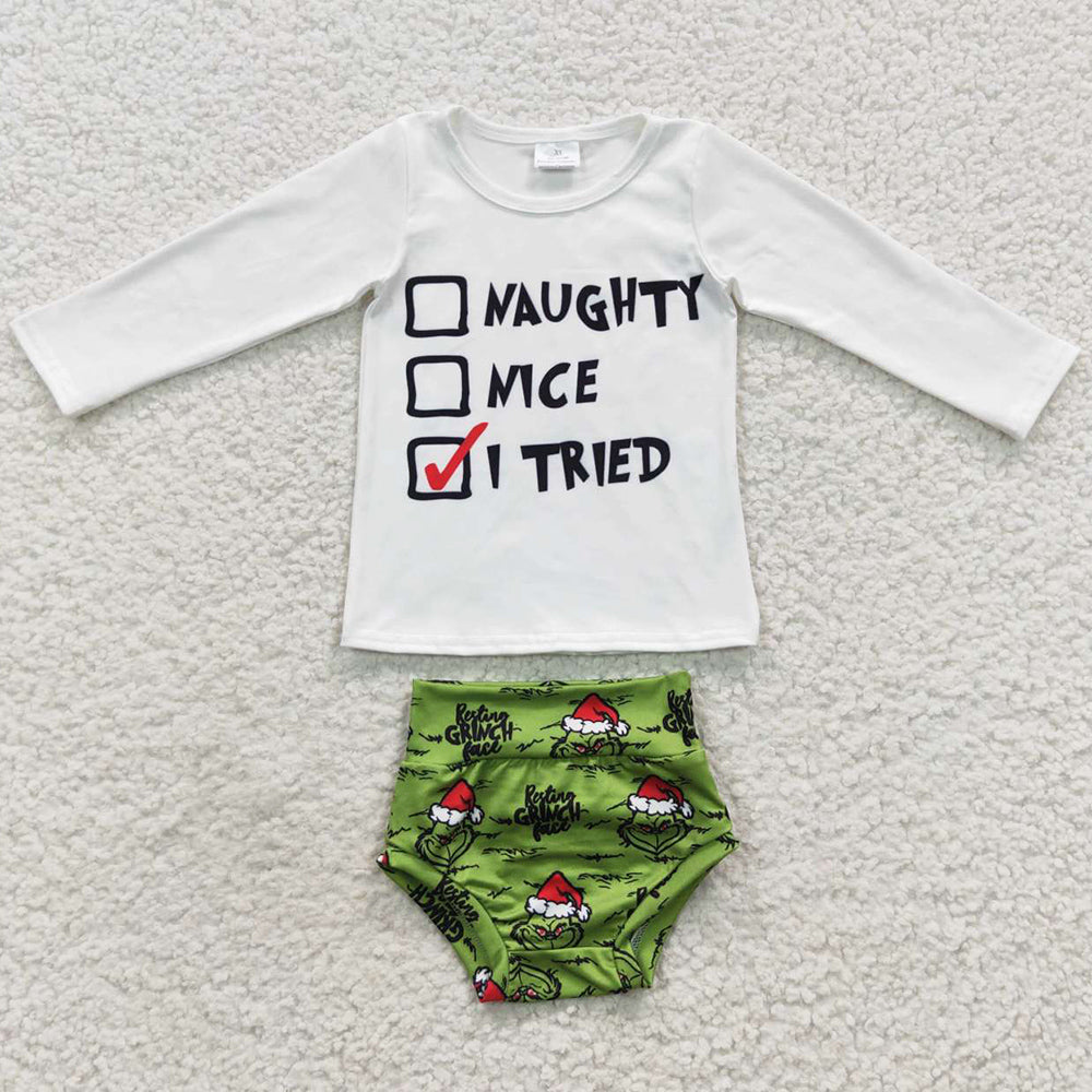 New Design Girls Clothing Bummies Christmas Outfits GBO0167