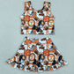 Baby Girls Clothes Footballs Go Vols Vest Ruffle Skirt Short Team Yoga Active Clothes Sets GSD3613