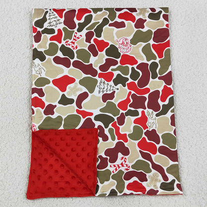 Baby Boys Deer Candy Cane Camo Christmas Blankets BL0257