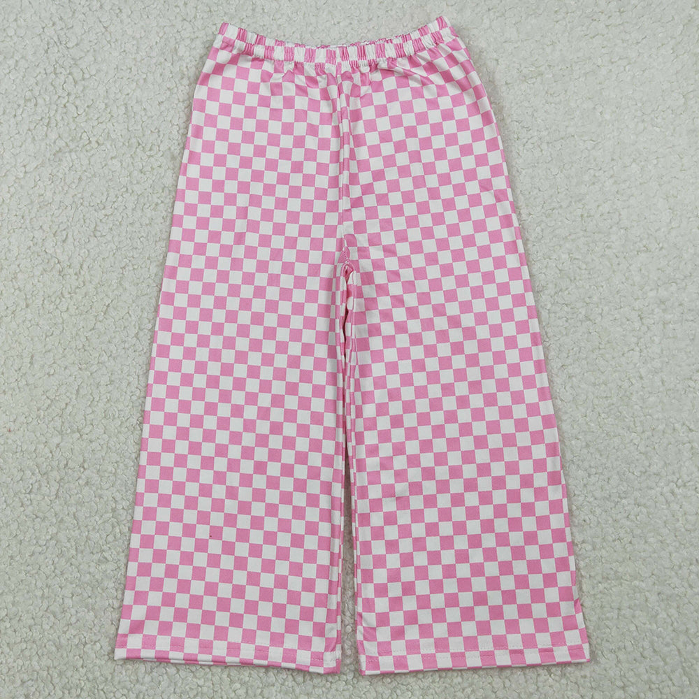 Baby Girls Pants Pink Checked Flare Pants Bottom P1018 1.5