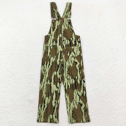 Baby Boys Kids Overalls Leaves Camo Denim Strap jumpsuits Overall P0534