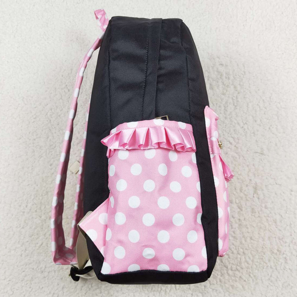 Kids Girls Backpacks Pink Bow Cartoon Backpack Back Bags BA0183