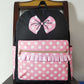 Kids Girls Backpacks Pink Bow Cartoon Backpack Back Bags BA0183